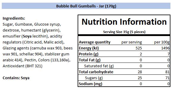 Nutritional Information
