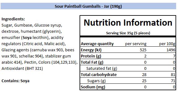 Nutritional Information